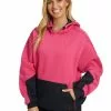 Jackets & Jumpers Traders 308 Pink Hi Vis Fleece Hoodie -Traders Country Sales 65534 01 1