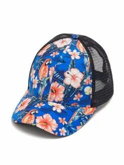 Headwear Cougars Cobalt Parrot Print Net Back Baseball Cap