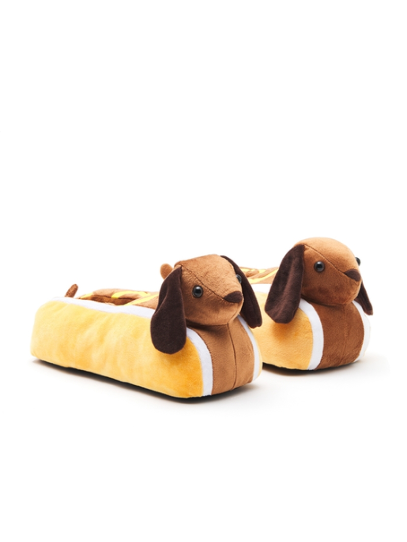 Slippers Lowes Hot Dog Character Plush Slipper 4 Slippers Lowes Hot Dog Character Plush Slipper - Image 2