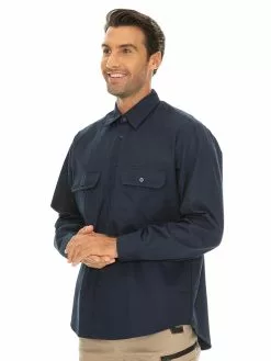 Shirts Lowes Long Sleeve Navy Drill Shirt -Traders Country Sales 88 s lowes 1