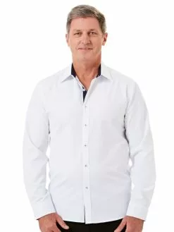 Shirts Lowes Long Sleeve Premium White Dobby Shirt