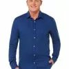 Shirts Lowes Premium Navy Dobby Long Sleeve Shirt -Traders Country Sales default 10145 089 rt org