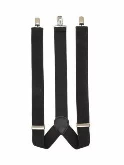 Belts & Braces Lowes Plain Black Braces