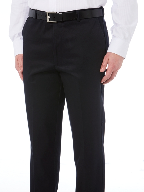 Pants Savane Stretch Chinos Navy - Regular Fit 3 Pants Savane Stretch Chinos Navy - Regular Fit