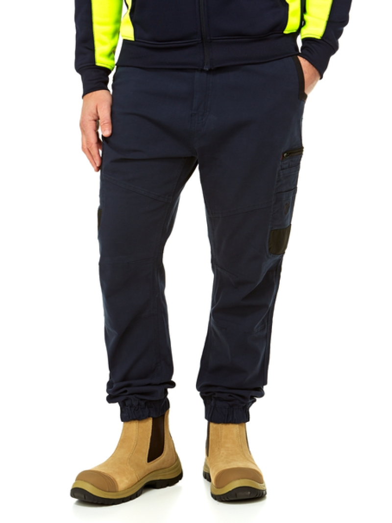 Lowes Trousers Traders Fixed Waist Cuff Work Pants Navy 3 Lowes Trousers Traders Fixed Waist Cuff Work Pants Navy