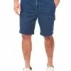 Elliotts Stretch Jean Cargo Shorts Mid Blue - Elastic Waist -Traders Country Sales default 33125 224 org