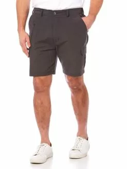 Elliotts Travel Shorts Charcoal - Elastic Waist