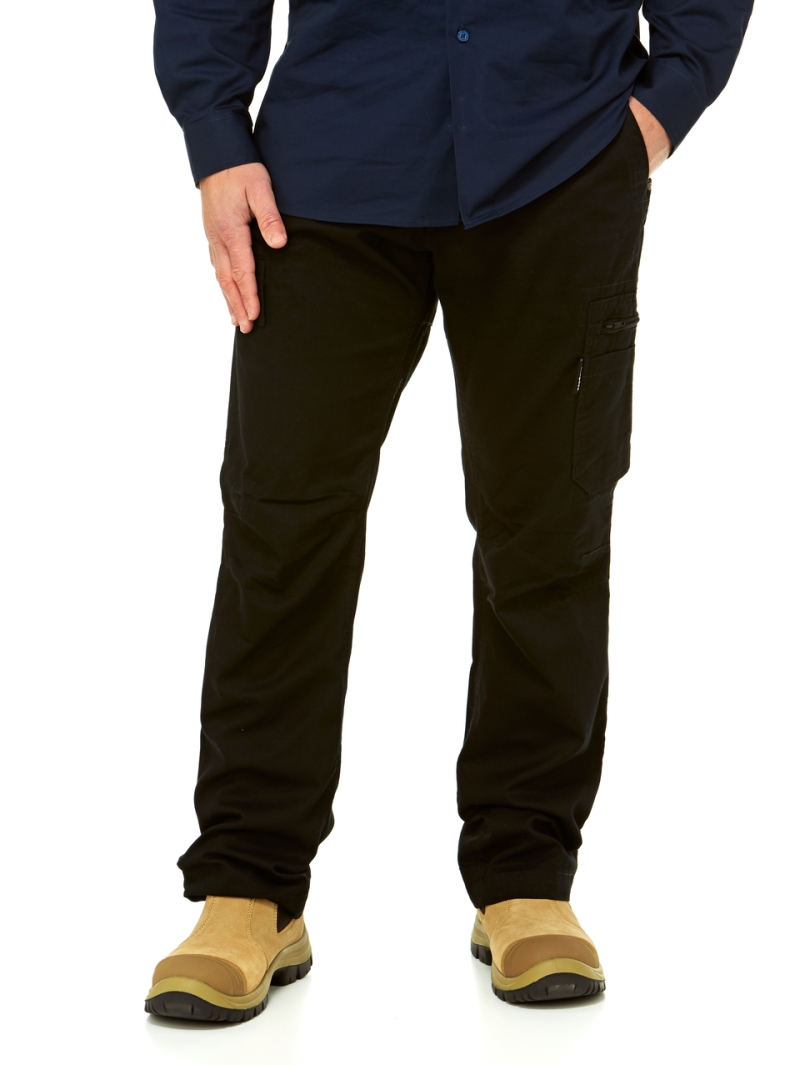 Lowes King Gee Black Summer Tradie Trousers 3 Lowes King Gee Black Summer Tradie Trousers