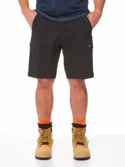 King Gee Work Cool 2 Pro Stretch Shorts Black