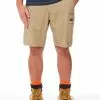 King Gee Work Cool 2 Pro Stretch Shorts Khaki -Traders Country Sales default 37812 039 org lores