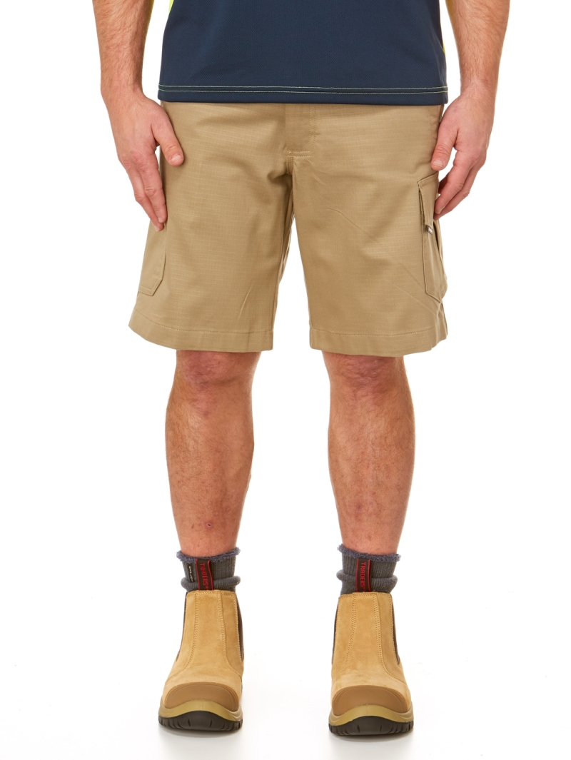 King Gee Work Cool 2 Rip Stop Shorts Khaki 3 King Gee Work Cool 2 Rip Stop Shorts Khaki
