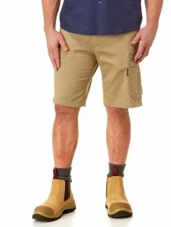 King Gee Tradie Narrow Leg Khaki Shorts
