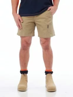 Lowes King Gee Tradies Khaki Short Shorts