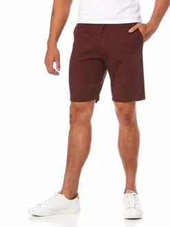 Lowes Traders Plum Slim Fit Stretch Fixed Waist Shorts