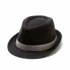 Headwear Lowes Grey Band Black Trilby Hat -Traders Country Sales default 41607 org