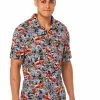 Lowes Shirts Prodigy Something Fishy Print Short Sleeve Shirt -Traders Country Sales default 42246 517 org