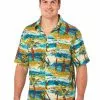 Shirts Lowes Multi Byron Islands Print Short Sleeve Shirt