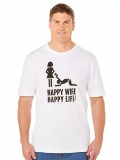 T-Shirts Lowes Happy Wife Happy Life T-Shirt