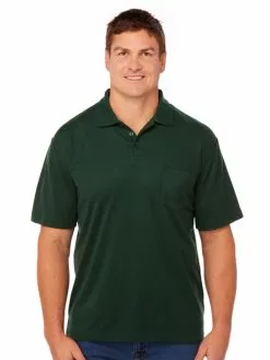 Polos Lowes Plain Emerald Green Polo Top With Pocket