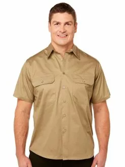 Shirts Lowes Short Sleeve Lightweight Shirt Khaki