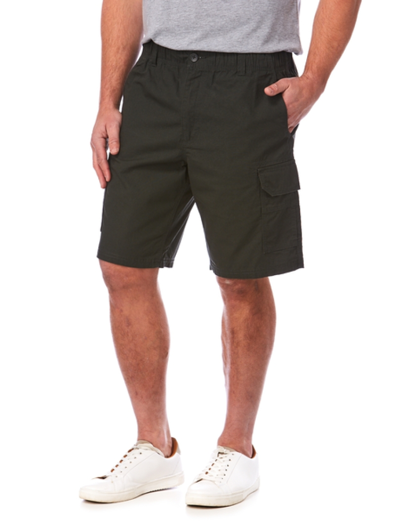 Elliotts Ripstop Cargo Shorts Khaki - Elastic Waist 3 Elliotts Ripstop Cargo Shorts Khaki - Elastic Waist