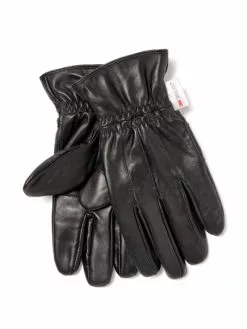 Lowes Scarves & Gloves Thinsulate Black Leather Gloves