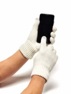 Cougars Scarves & Gloves Lowes Full Finger Touch Screen Tip White Gloves