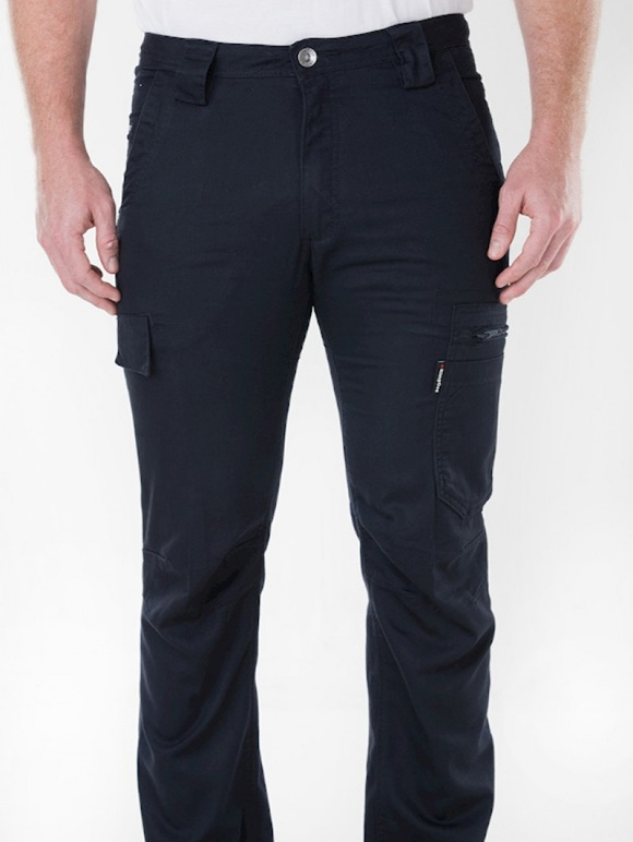 Lowes King Gee Black Summer Tradie Trousers 4 Lowes King Gee Black Summer Tradie Trousers - Image 2