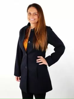 Tops Lowes Ladies Navy Overcoat