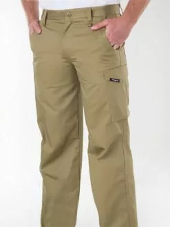 Lowes King Gee Work Cool Trousers Khaki