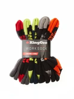 Lowes King Gee Work Socks 5 Pack