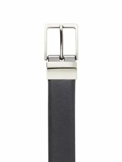 Belts & Braces Traders Black Split Leather Reversible Belt