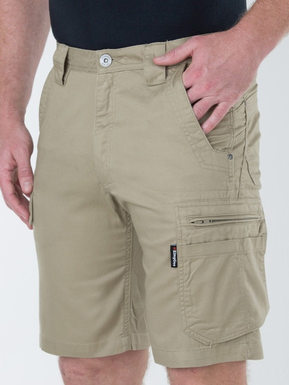 King Gee Tradie Narrow Leg Khaki Shorts 4 King Gee Tradie Narrow Leg Khaki Shorts - Image 2