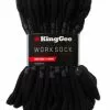 Lowes King Gee Black Work Socks 5 Pack -Traders Country Sales default lowes kinggee5crewsock org lores