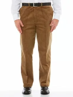Robert Huntley Pants Cord Trousers Beige - Regular Fit