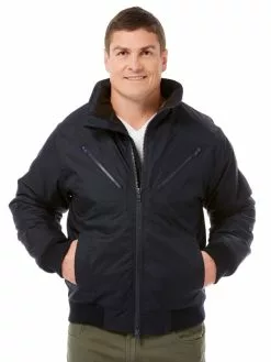 Winter Wear Lowes Navy Workwear Bomber Style Jacket