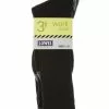 Lowes 3 Pack Crew Work Socks -Traders Country Sales default work socks 3pk blkgry org lores