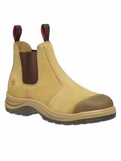 Work Boots & Shoes King Gee Wheat Tradie Elastic Pull Up Boots