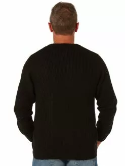 Knitwear Elliotts Shaker Knit Pullover Black -Traders Country Sales photo1 26203 14567 org