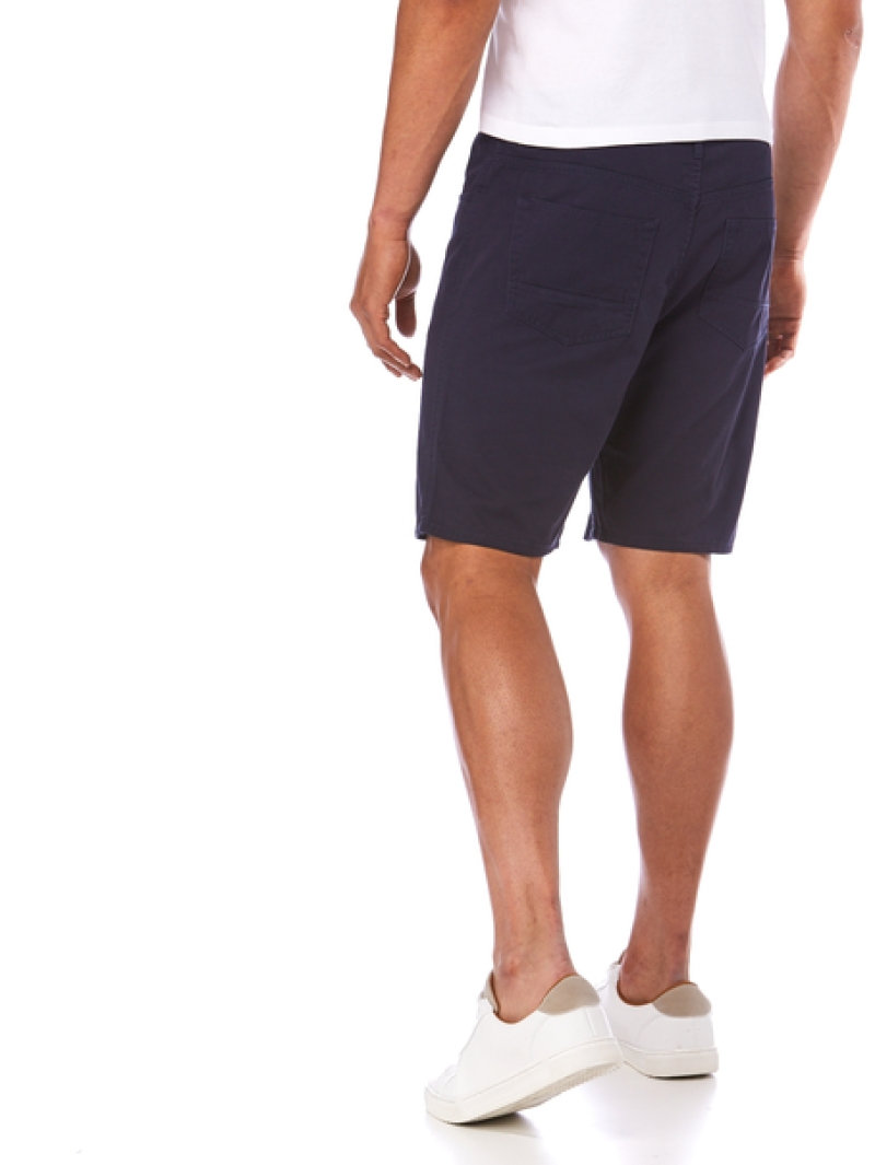 Street Cotton Twill Jean Shorts Navy 4 Street Cotton Twill Jean Shorts Navy - Image 2