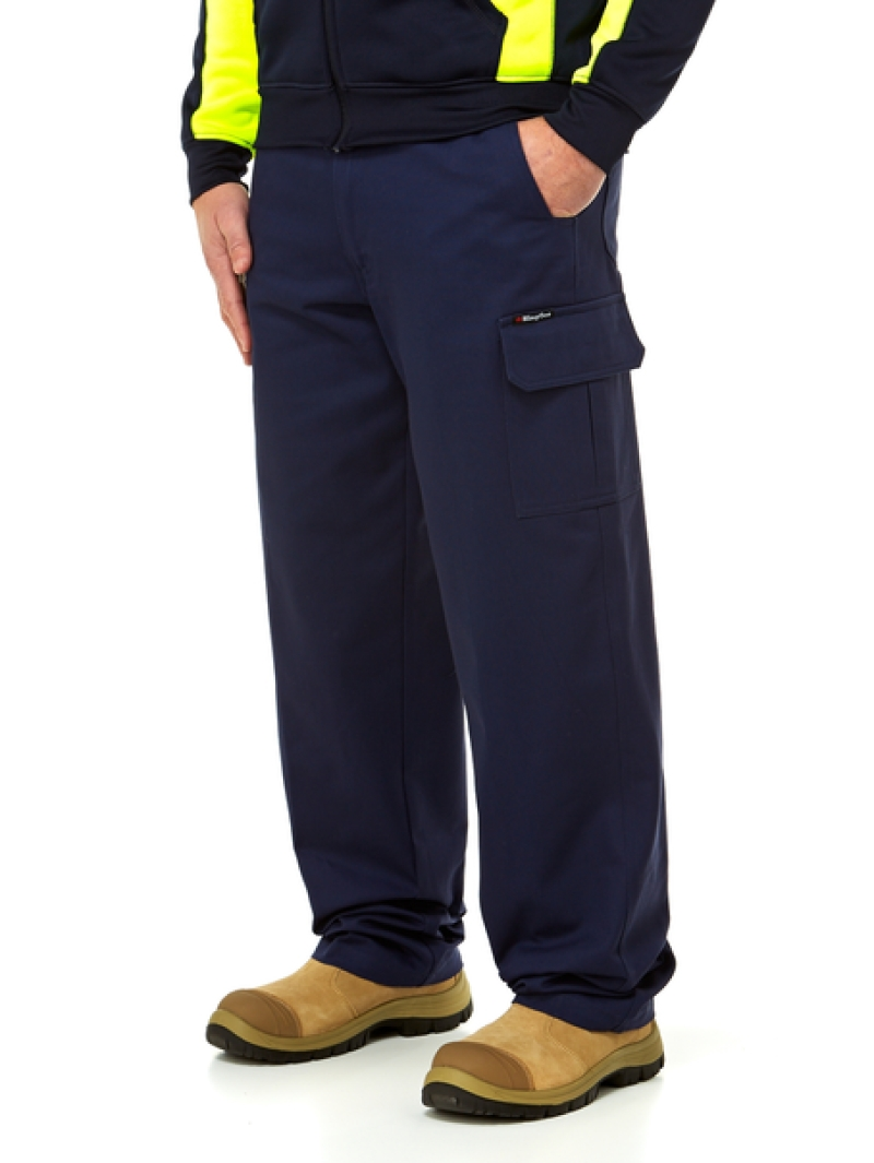 Lowes Trousers King Gee New G's Cargo Pants Navy 5 Lowes Trousers King Gee New G's Cargo Pants Navy - Image 3