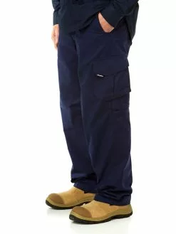 Lowes Trousers King Gee Work Cool 2 Rip Stop Pants Navy -Traders Country Sales photo1 37732 1609 org lores