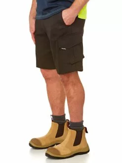 King Gee Work Cool 2 Rip Stop Black Shorts -Traders Country Sales photo1 37830 239 org