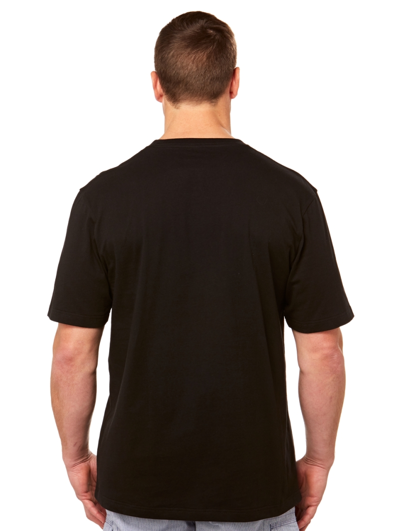 T-Shirts Lowes Cotton Jersey Regular Fit Black T-shirt 4 T-Shirts Lowes Cotton Jersey Regular Fit Black T-shirt - Image 2