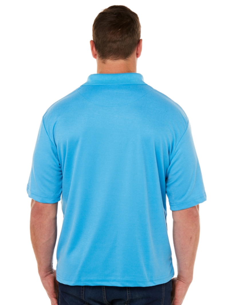 Polos Lowes Plain Polo Top With Pocket Aqua 4 Polos Lowes Plain Polo Top With Pocket Aqua - Image 2