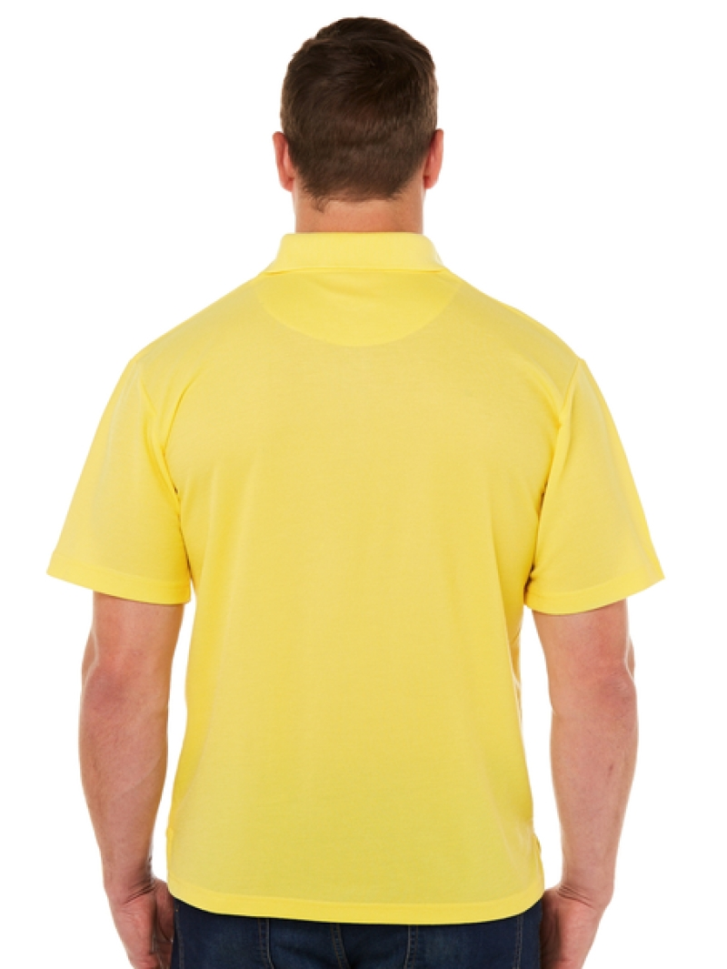 Polos Lowes Plain Yellow Polo Top With Pocket 4 Polos Lowes Plain Yellow Polo Top With Pocket - Image 2
