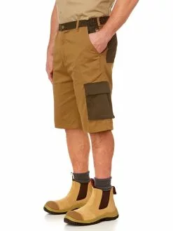 Lowes Cotton Twill Work Shorts Khaki -Traders Country Sales photo1 49517 096 org