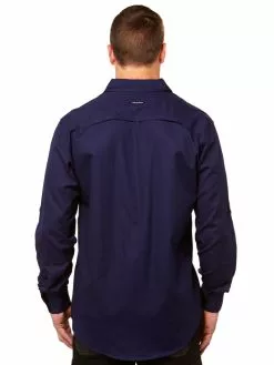 Shirts King Gee Work Cool 2 Long Sleeve Shirt Navy -Traders Country Sales photo1 54509 038 org