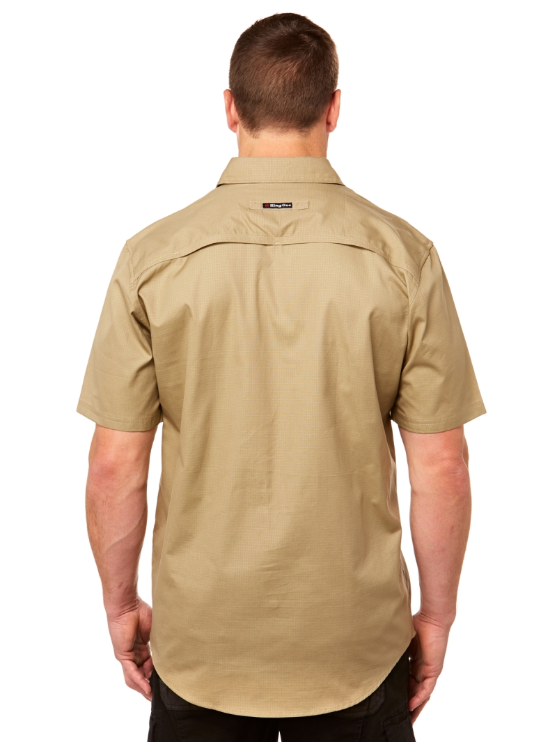 Lowes Shirts King Gee Work Cool 2 Short Sleeve Shirt Khaki 4 Lowes Shirts King Gee Work Cool 2 Short Sleeve Shirt Khaki - Image 2
