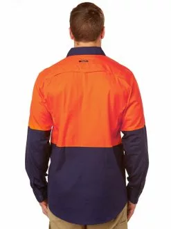 Shirts King Gee Work Cool 2 Hi-Vis Orange & Navy Shirt 7 Shirts King Gee Work Cool 2 Hi-Vis Orange & Navy Shirt -Traders Country Sales photo1 54526 484 org